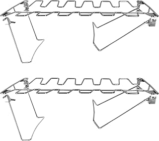 14-Slot Chicken Leg & Wing Rack - Premium Stainless Steel Foldable Roaster with Detachable Drip Pan, Dishwasher-Safe for Grill, Smoker, Oven & Camping BBQ Parties (Chicken Thigh Rack Set of 5)