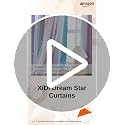 Image of XiDi Dream Star Blackout Curtains for Kids Rooms Girl Princess Curtain for Daughter Bedroom Window (Pink Purple, W52 X L63)