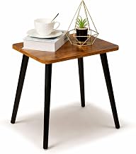 Small Wooden end Table, Side Table, or Accent Table for the Living Room, Bedroom, or Balcony; Modern Side Tables for Spaces that are Simple to Assemble; Home décor (Brown)
