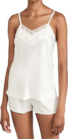 Flora Nikrooz Womens Kylie Charmeuse Cami Set with Lace