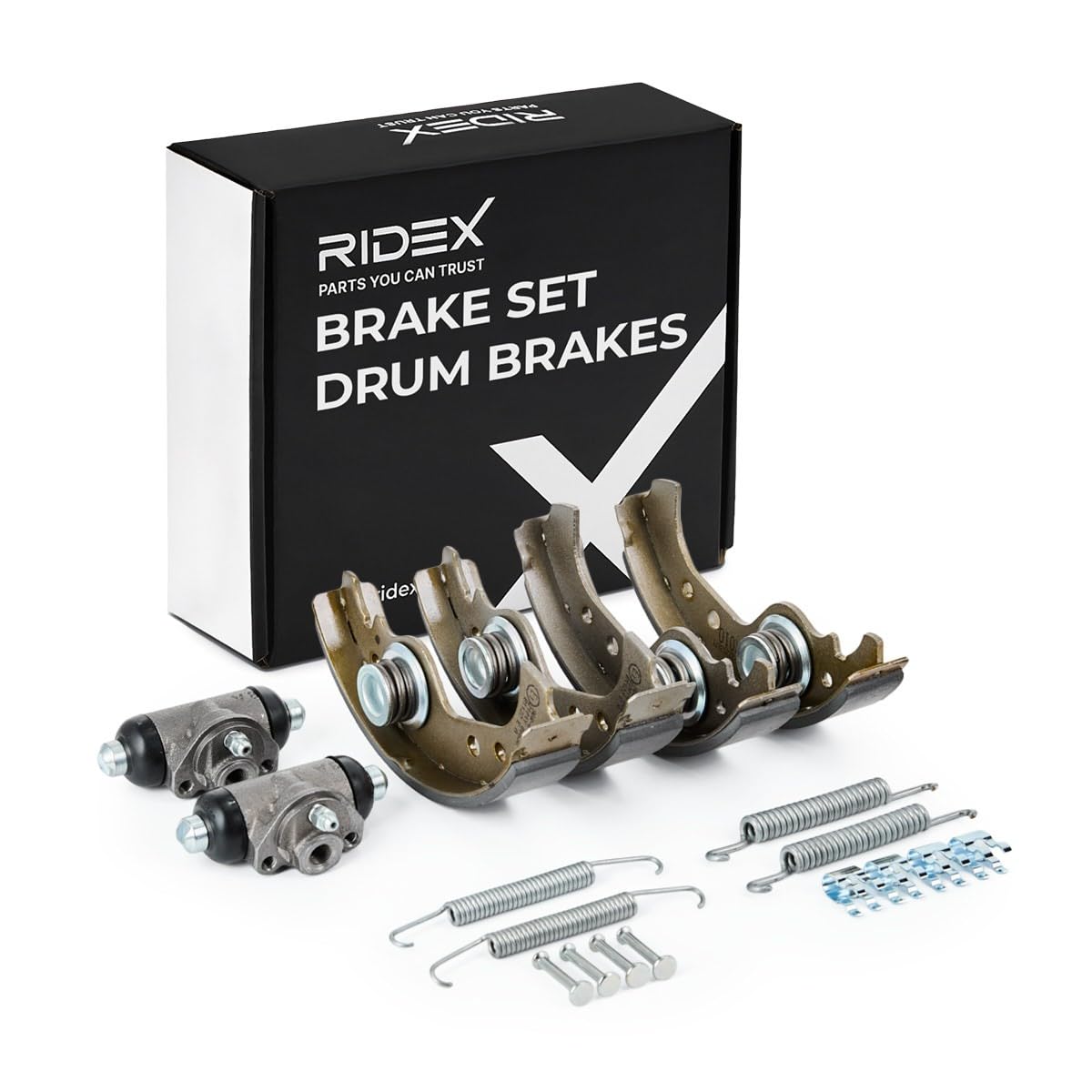 RIDEX 3859B0209 Kit frenos disco de tambor Trasero con cilindro de freno de rueda Compatible con FIAT 127 Hatchback 127