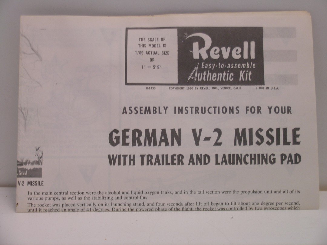 Maquette N121 The History Makers Revell Missile German V-2 Missile