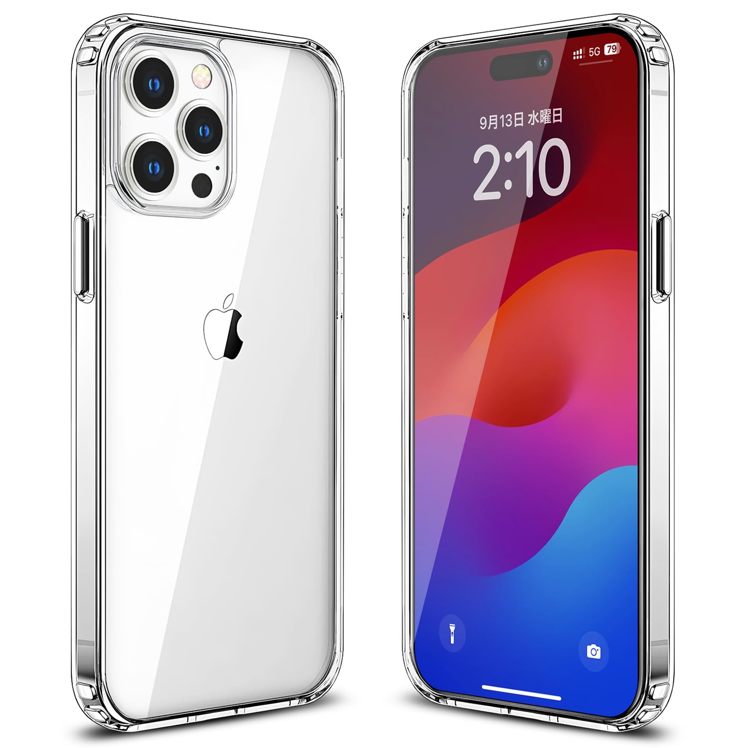 Amazon.co.jp: Esputunk iPhone15 Pro ケース クリア 透明 米軍MIL規格 