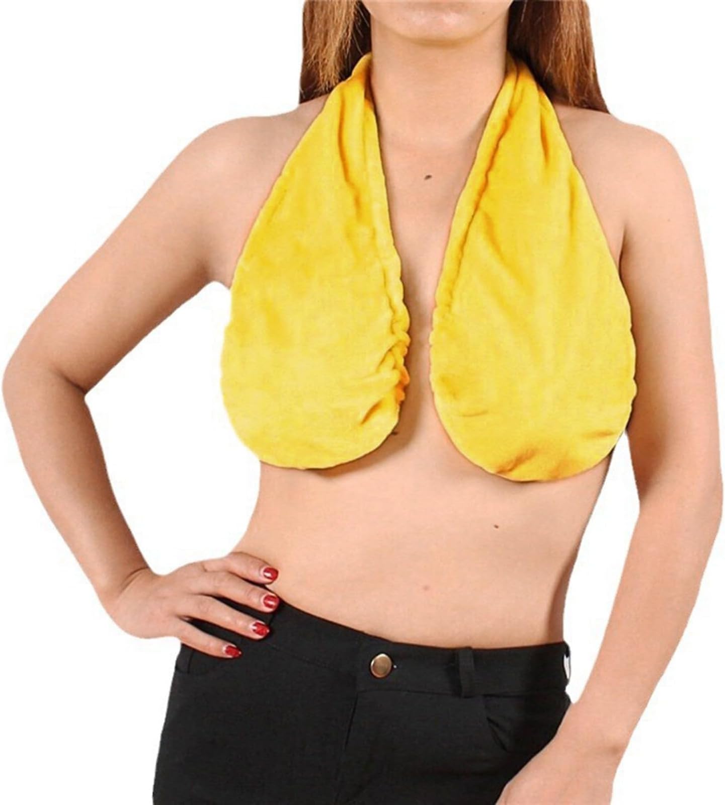 Women's Comfortable Towel Bra - Solid Daily Backless Casual Gathering Adjustment Yoga Sleep Large Size