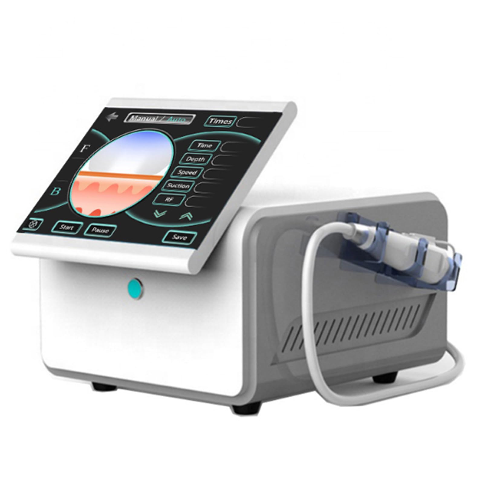 BCBKD Appareil Professionnel De Micro-Aiguilletage Rf,Machine De Lifting Visage 2 En 1,Élimination des Cicatrices,Rides,Vergetures Et Pores Dilatés,Stimulation Collagène Usage Institut & Domestique