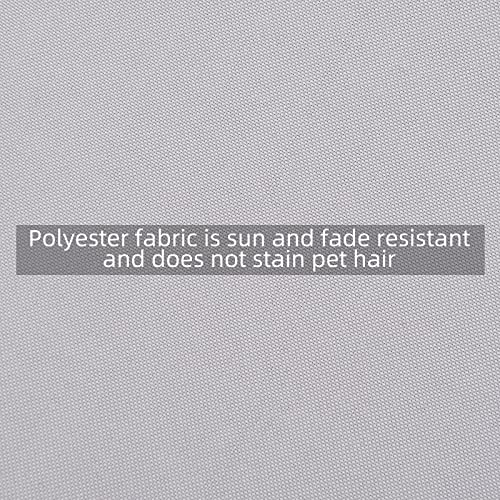 MICTONY Outdoor Daybed Cushion Cover, 66" Replacement Daybed Cover with Elastic Band, Sun Bed Cushion Cover, Outdoor Round Bed Cushion, Cover ONLY (Daybed NOT Included), Grey 9 MICTONY Outdoor Daybed Cushion Cover, 66" Replacement Daybed Cover with Elastic Band, Sun Bed Cushion Cover, Outdoor Round Bed Cushion, Cover ONLY (Daybed NOT Included), Grey - Image 9