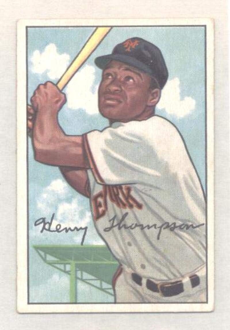1952 Bowman #249 Hank Thompson New York Giants MLB Baseball Card EX Excellent