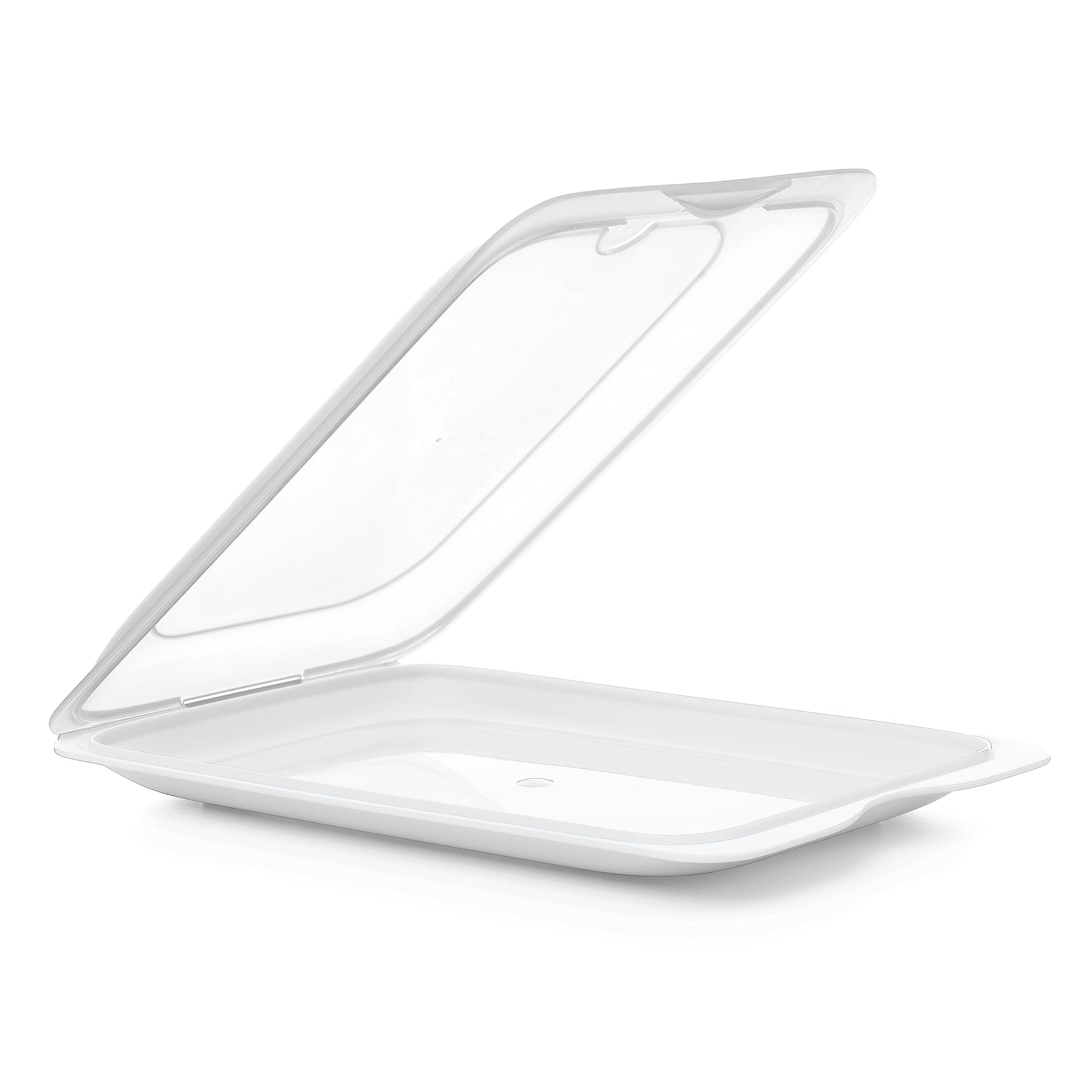 Tatay Porta Embutidos Fresh | Set de 3 Estándar | Tupper Embutido Nevera | Tapa Extraíble, Apilable | Apto Congelador, Microondas y Lavavajillas | Libre de BPA, 17 x 3,2 x 25,2 cm, Color Blanco — view 2