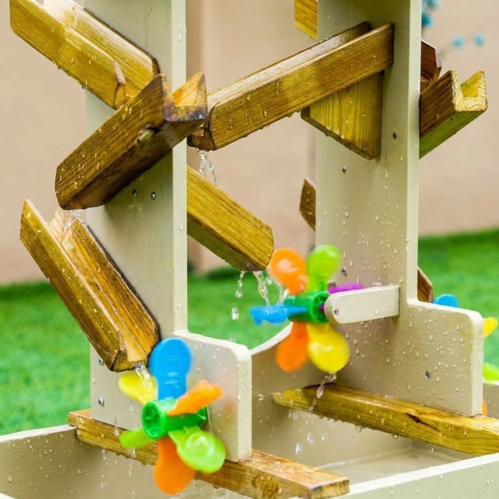 Kinder Sandspielzeug Set Sandkasten Spielset Strandspielzeug Lerneffekt Motorikförderung für Kleinkinder Spielen Lernen Frühförderung, Windmühlen-Wassertank