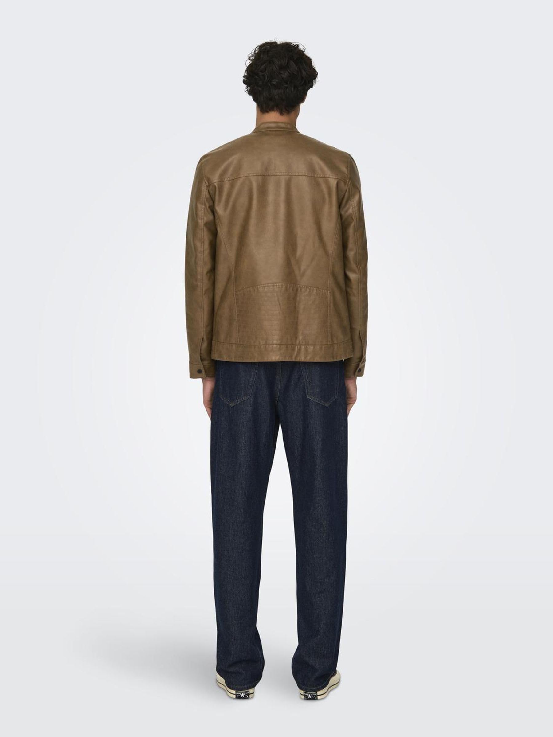 Only & Sons Onsal Pu Noos Otw Chaqueta, Hombre