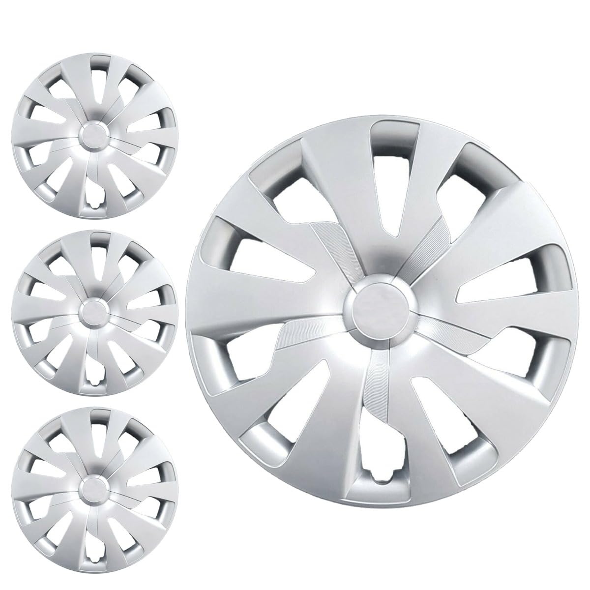 SERIE 4 BORCHIE - 4 COPRICERCHI COPPE RUOTA 15 PER TOYOTA YARIS DAL 2014 ->