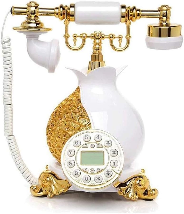 Fixed Phone Creative Antique European Style Retro Garden Home Office Phone Decoration Phone Sound Clear Quality Multifunction