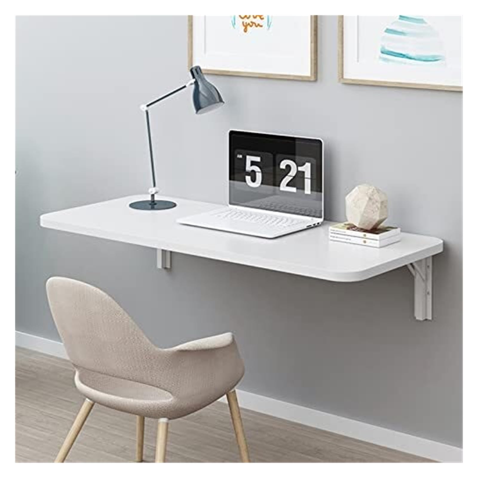 Table pliante murale multifonctions 100 x 50 cm avec plateau rabattable