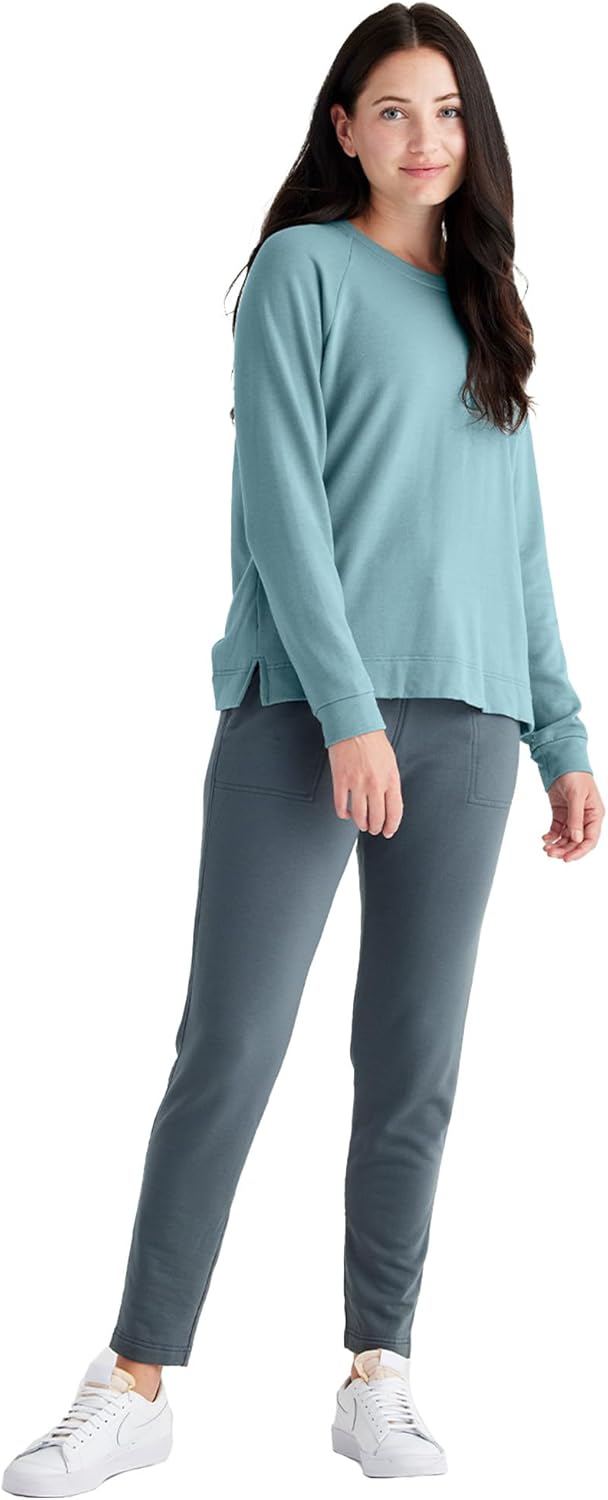 Free Fly Women's Fleece Crewneck Pullover - Bamboo Viscose Lightweight Fall Essentials, Long Sleeve Sweatshirts for Women - Image 4