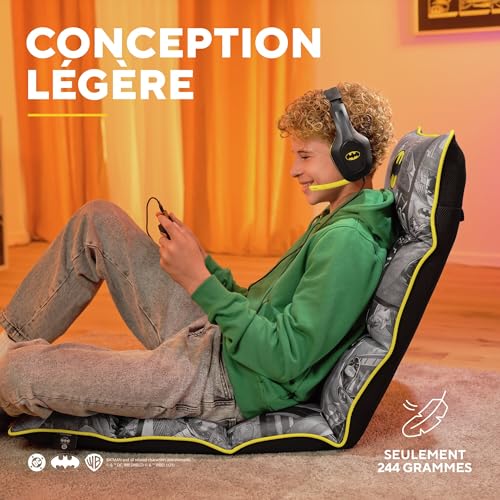 GXTrust Zirox Casque Gaming Léger Over-Ear avec Licence Batman, Noir – vue 4