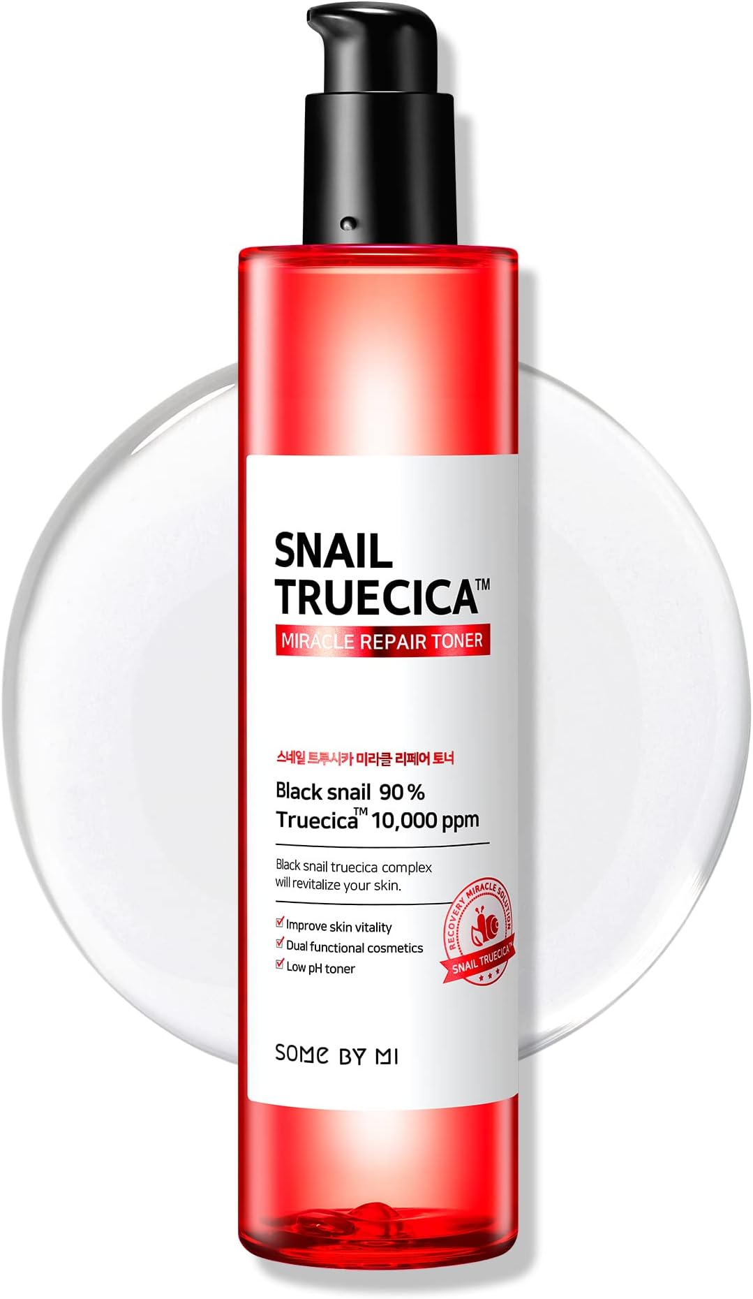 East Asia Retailer Snail Truecica Miracle Repair Toner 135ml