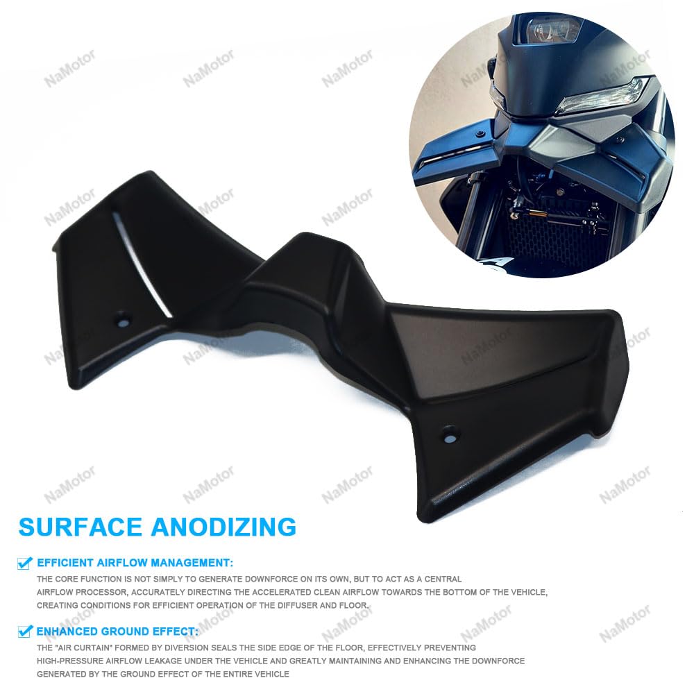 Alerón aerodinámico para MT 09 MT09 2024 2025 Kit de carenado de ala fija del alerón delantero desnudo de la motocicleta
