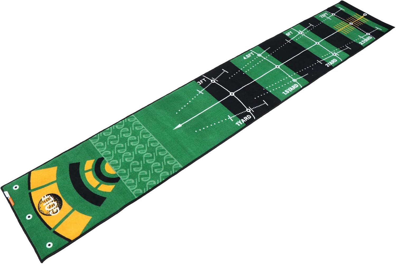 NOLITOY Golf Putting Mat Training Blanket Indoor Office Practice Tool with Realistic Rolling Surface and Alignment Guides for Golfers