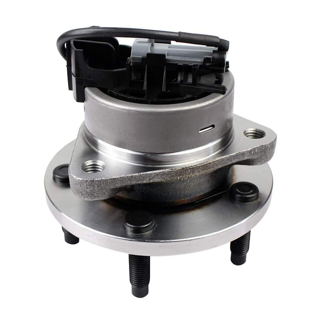 AUQDD 513206 x2 Front Wheel Hub and Bearing Assembly (Fit Vehicles With 4-Wheel ABS and 5 Stud Hub) Compatible With 05-10 Chevy Cobalt /06-11 HHR (No SS and SS Panel) / Pontiac G5 /03-07 Saturn Ion