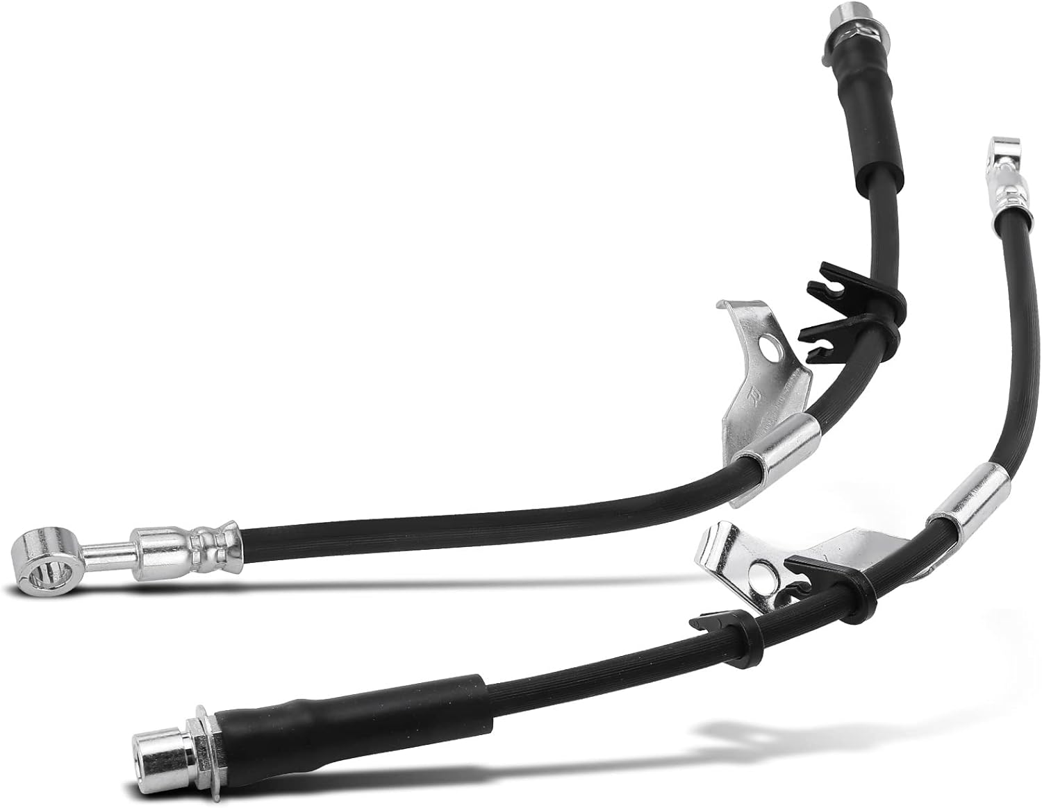 A-Premium Front Driver and Passenger Brake Hydraulic Hose Compatible with Chevy and GMC Models - Captiva Sport 2014-2015, Equinox 2017, Terrain 2017 - Replace# 20925202(Pack of 2)
