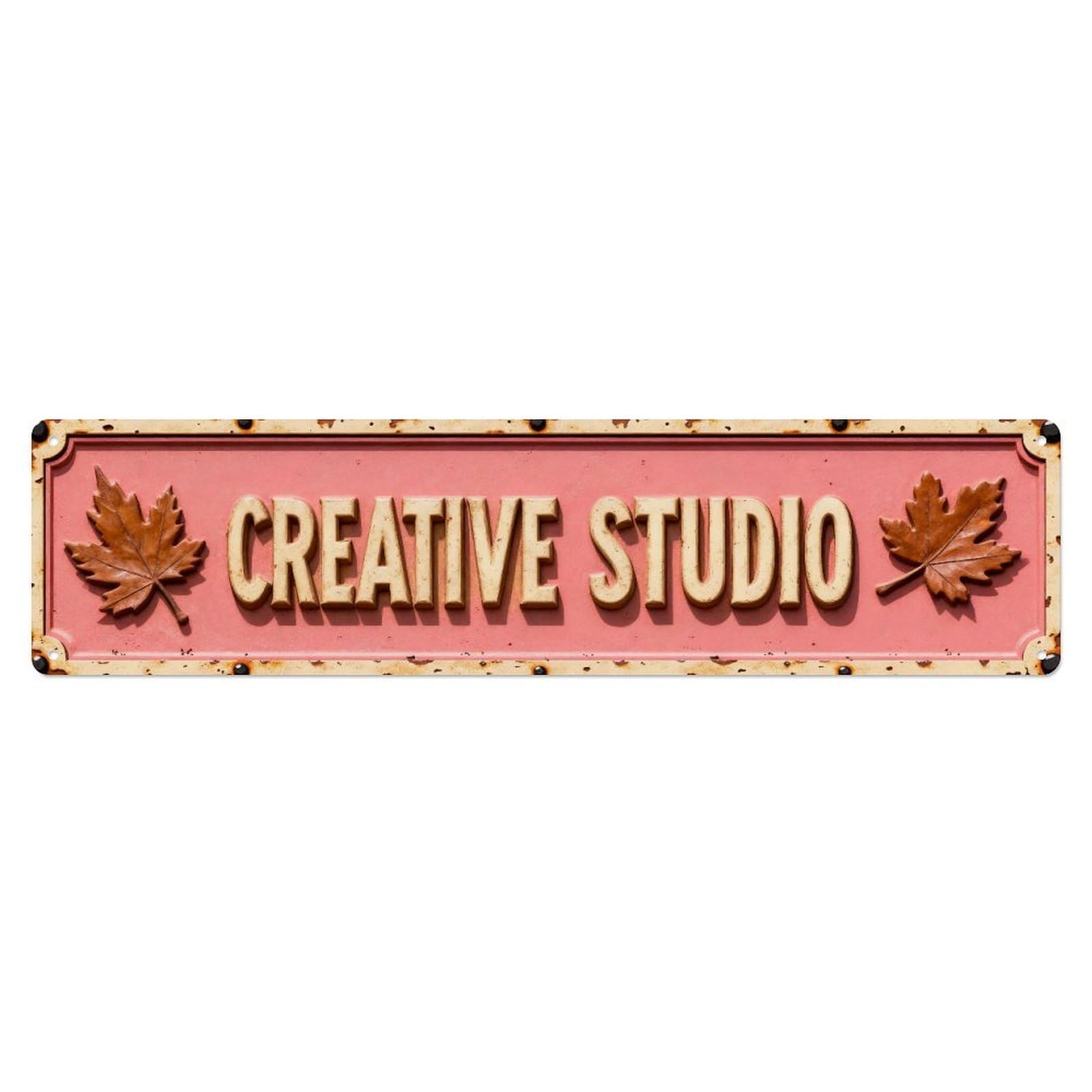 Creative Studio Sign Design Metal Tin Sign Plaque