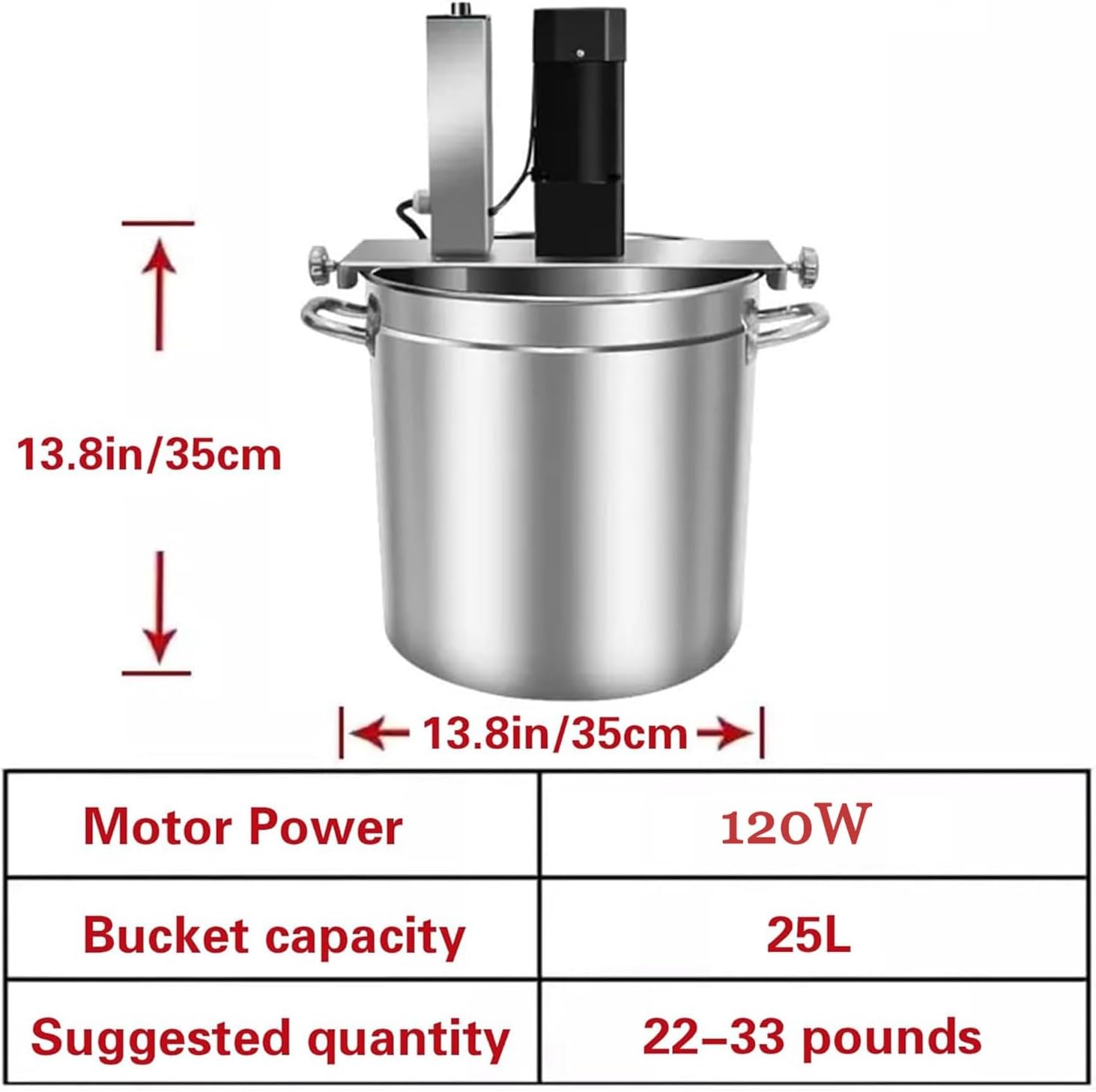 Commercial Electric Food Mixer Pot Stirrer - Automatic Heat Mixing Machine for Chocolate, Sauce, Seasoning & Soup Preparation - High Efficiency Kitchen Appliance