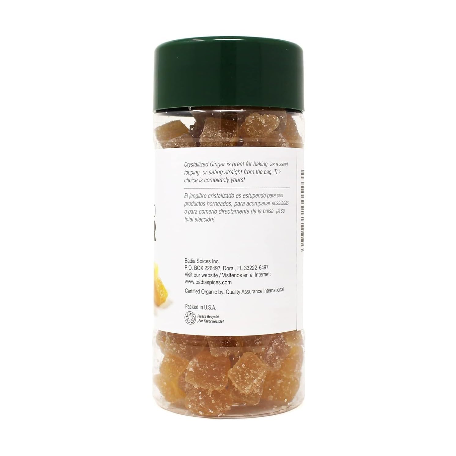 Badia Organic Crystallized Ginger, 10 Ounce (Pack of 12)