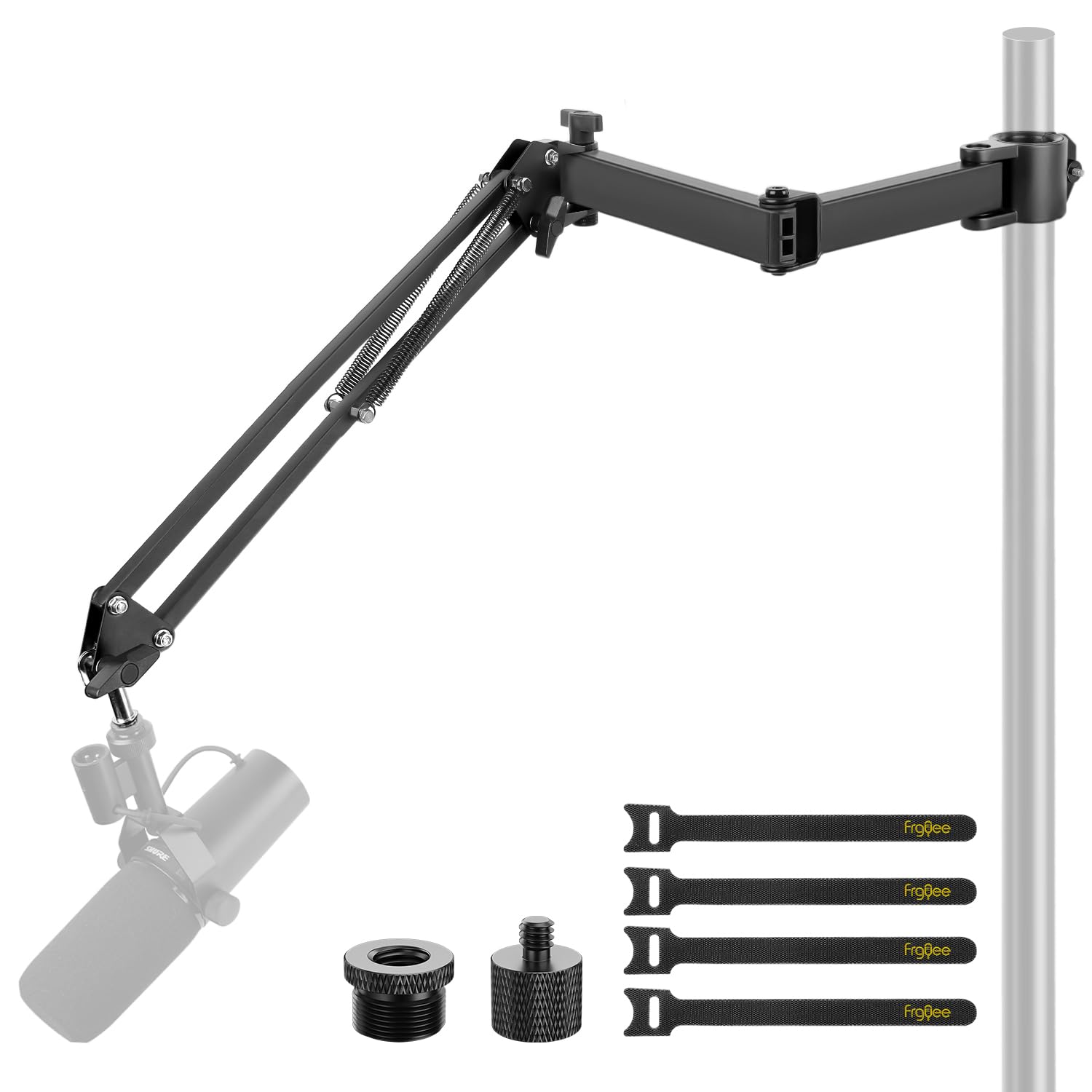 Accesorio de micrófono para brazo auge, accesorio de micrófono de escritorio adicional para micrófono elevador, brazo de micrófono para Shure SM7B Blue Yeti HyperX QuadCast S y More