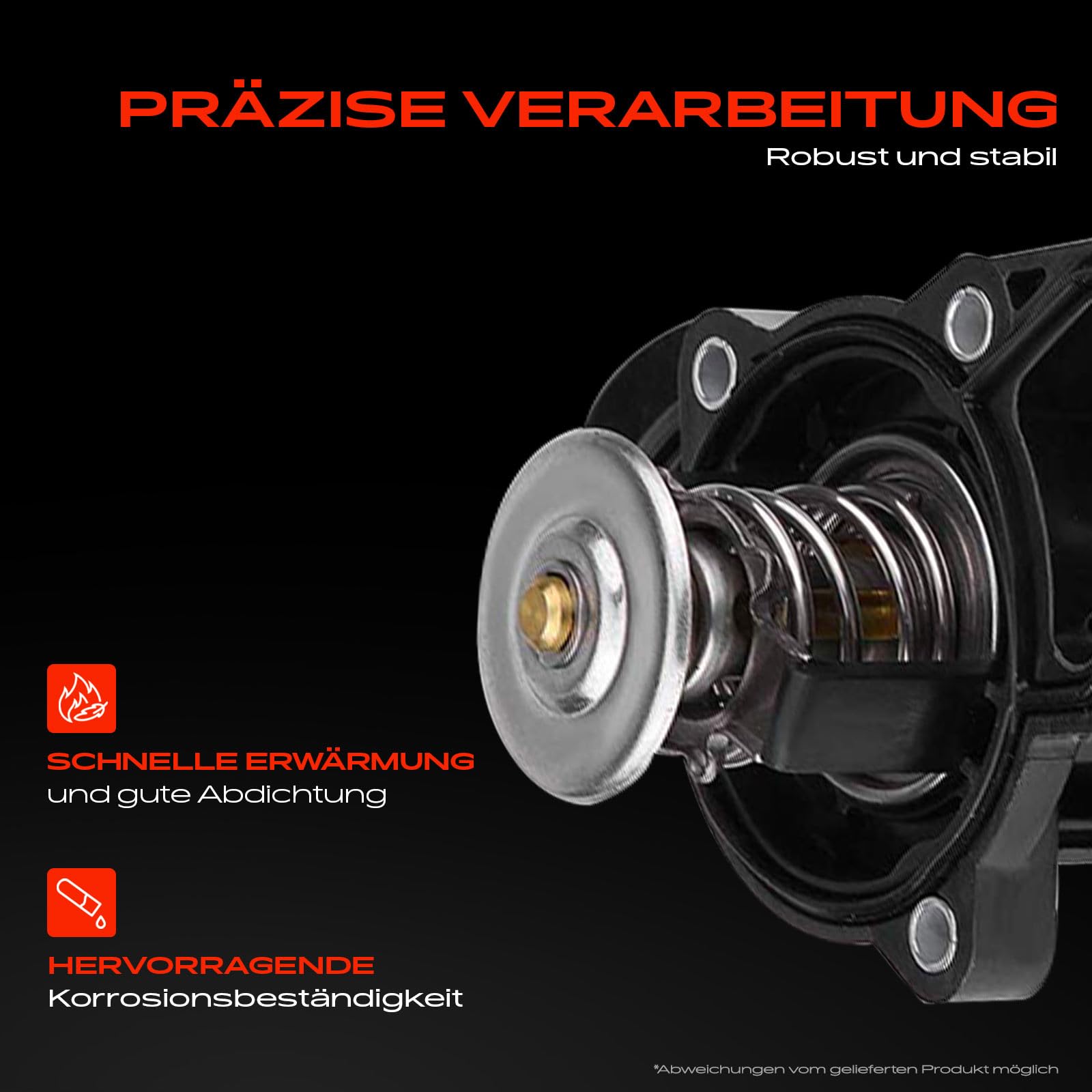 Frankberg Termostato Alloggiamento termostato Benzina Compatibile con Serie 3 Cabriolet E46 2.2L Serie 3 E46 2.2L Serie 5 E39 2.5L Serie 3 Cabriolet E46 3.0L Serie 5 E60 2.2L Replace# 11531437040