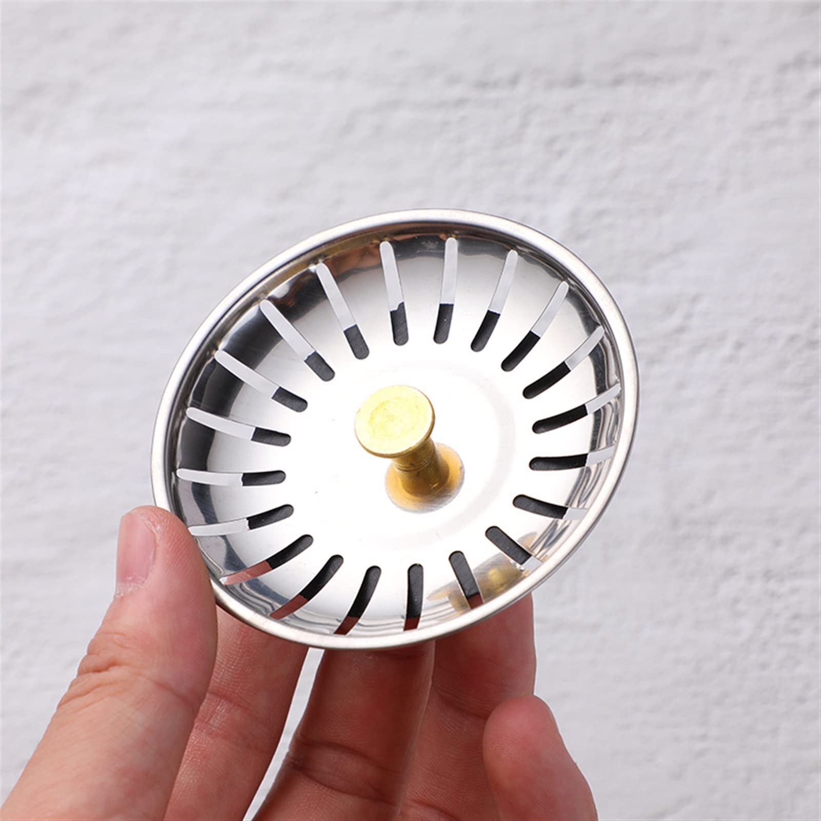 Trjgtas Drenaje Hogar Fregadero de Acero Inoxidable Tapón de Desagüe Desagües para el Cabello Desagüe del Piso del baño Cocina Colador Antiobstrucción Accesorios Enchufe