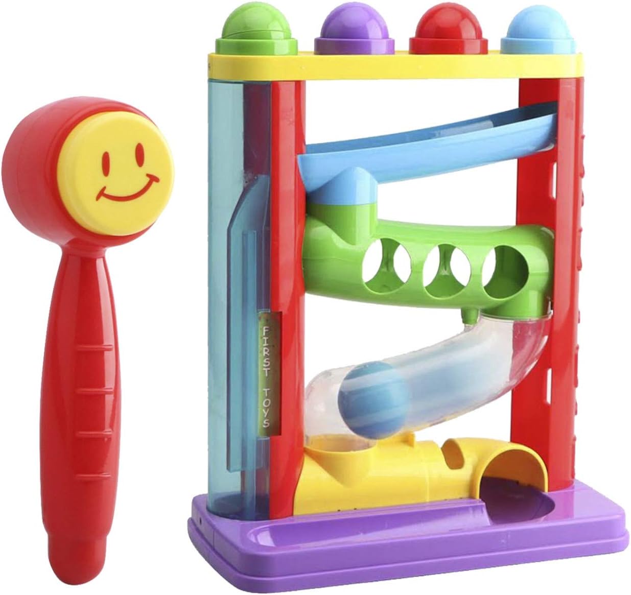 First Toys, Pound a Ball Toy Super Durable Hit 'N' Roll