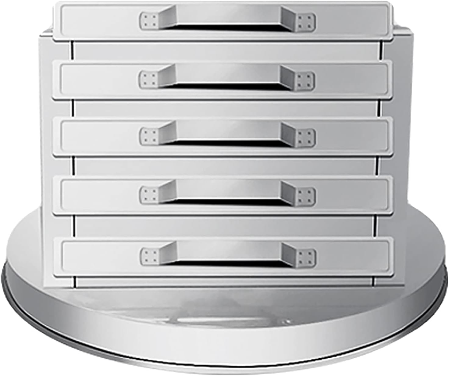 4 Layers Rice Noodle Steamer, 5 Drawers Stainless Steel