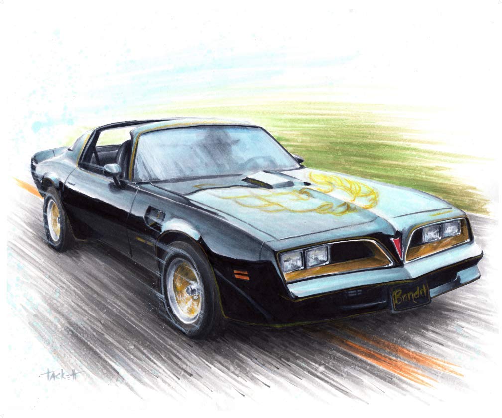 Amazon Com 1977 Pontiac Trans Am From Smokey And The Bandit Poster Print Handmade Products