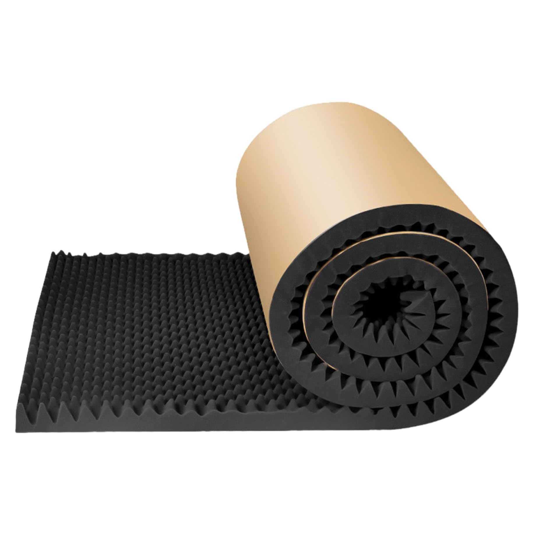 Pannelli insonorizzati 2 cm di spessore 79 x 20 Pannelli in schiuma acustica ad alta densità Schiuma fonoisolante autoadesiva resistente al fuoco e all'acqua Acustica per interni, auto, isolamento