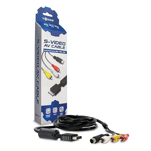 Tomee S-Video AV Cable for PS3 PS2 PlayStation