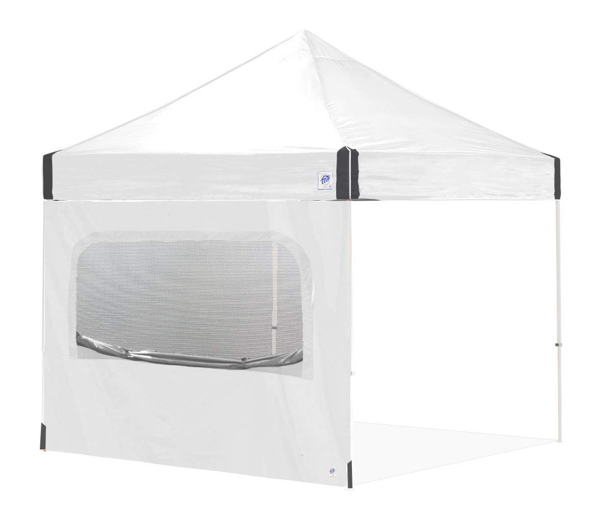 E-Z UP Single Sidewall with Screened Window, Fits 10' Straight Leg, Truss Clip Attachment, White