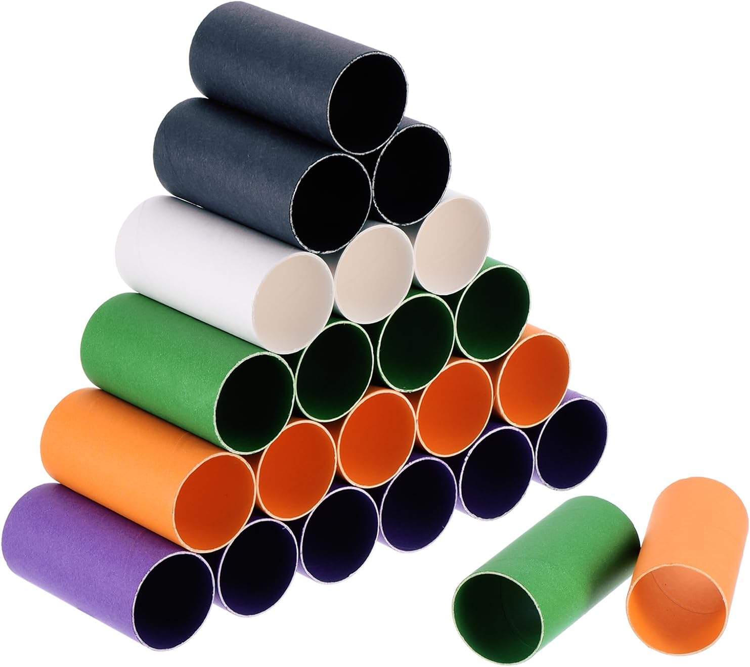 PATIKIL 3.35 Inch Cardboard Tubes, 100 Pcs Toilet Paper Rolls for Crafts TP Tubes Empty Paper Towel Rolls Sturdy 1.5 inch Diameter Thick Bulk for Art Classroom Painting Robotics,Multicolor