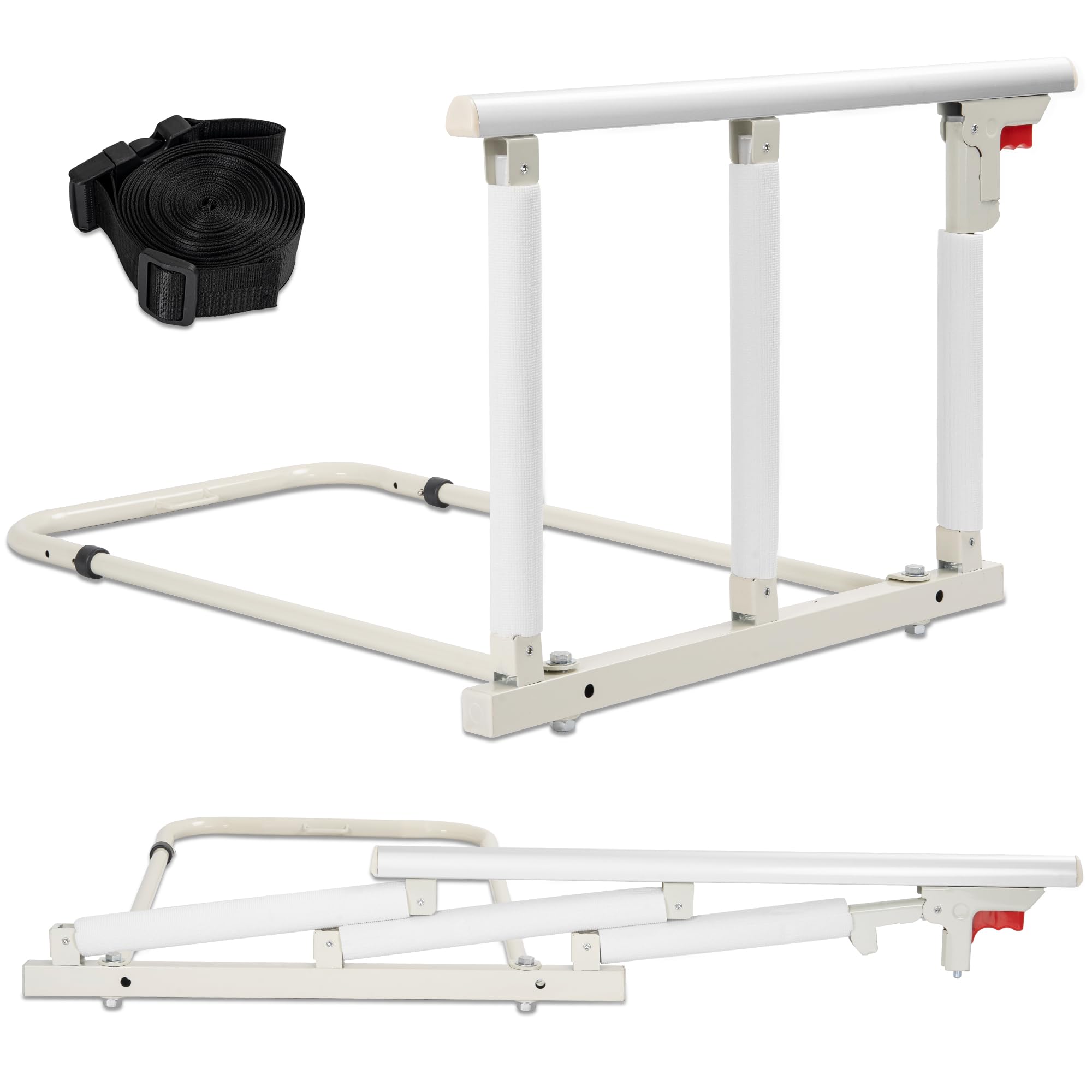 Barrière de lit pliable OUUTMEE pour adultes et seniors - Rail de sécurité anti-chute 68x45CM