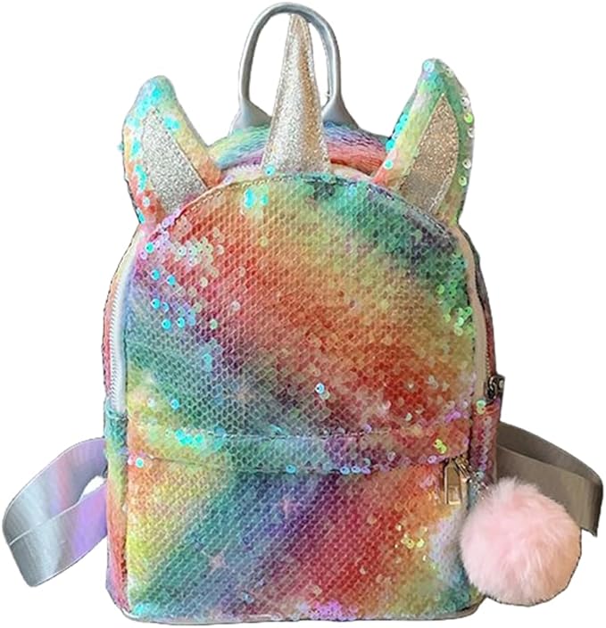 comprar mochila escolar bonita cute -GTonone Mochila de Unicornio, Mochila Escolar para niña, Mochila de Lentejuelas, Mochila de Viaje,Mochila de Moda Cute Glitter Girl