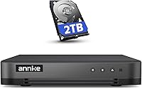 ANNKE 16CH 1080P Lite 5-in-1 Hybrid DVR with 2TB HDD, AI Human/Vehicle Detection, H.265+ Compression & Remote App Access