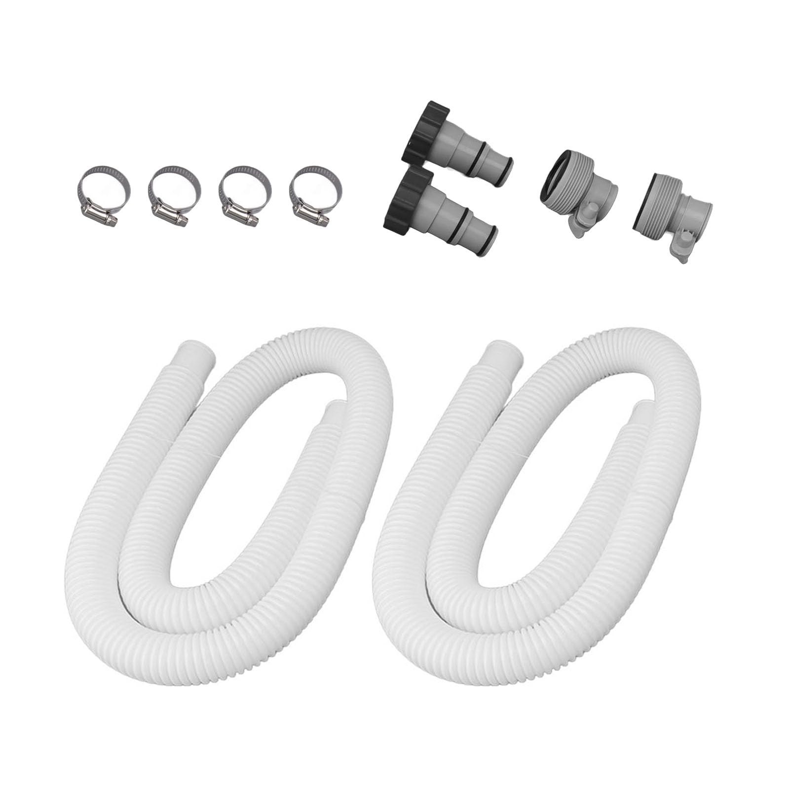 Kit di ricambio per pompa per piscina da 3,8 cm con morsetti adattatori per tubi flessibili