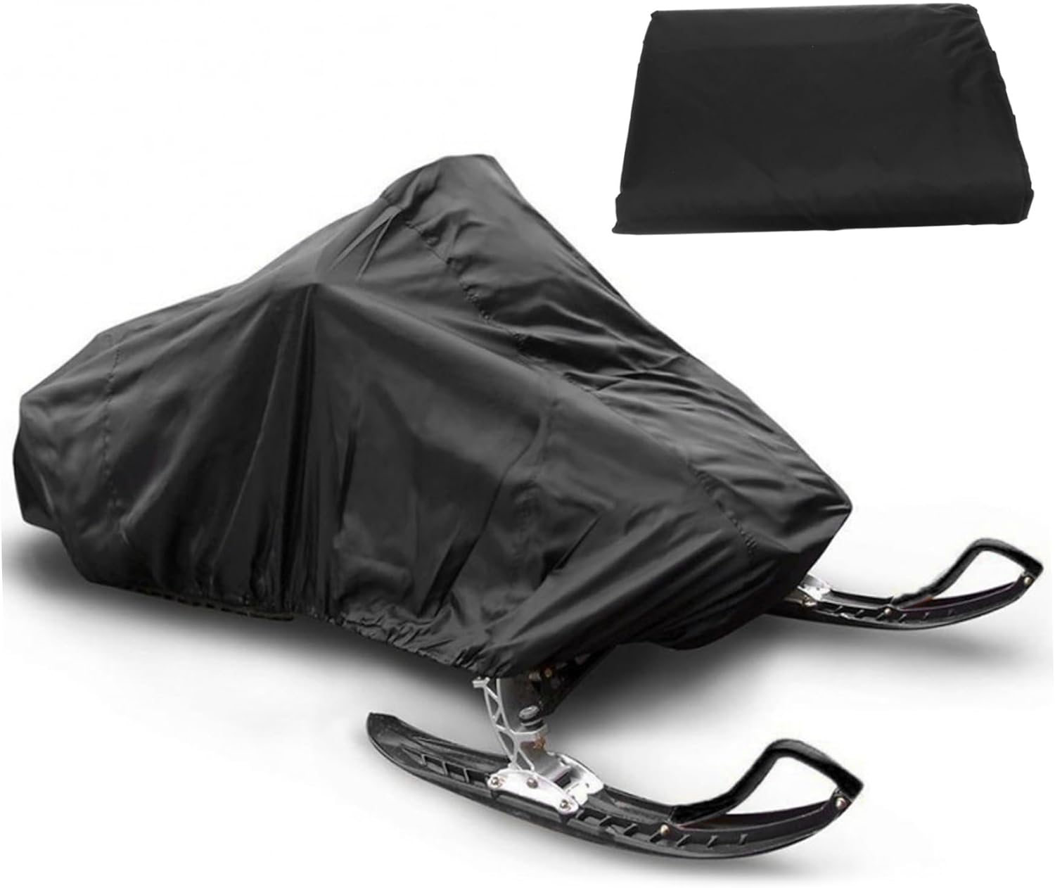 Snowmobile Cover 115x51x48in Waterproof UV Protection Snowmobile Covers with Elastic Band Oxford Cloth Outdoor Snowmobile Accessories Snowmobile Covers Ski Cover, Small