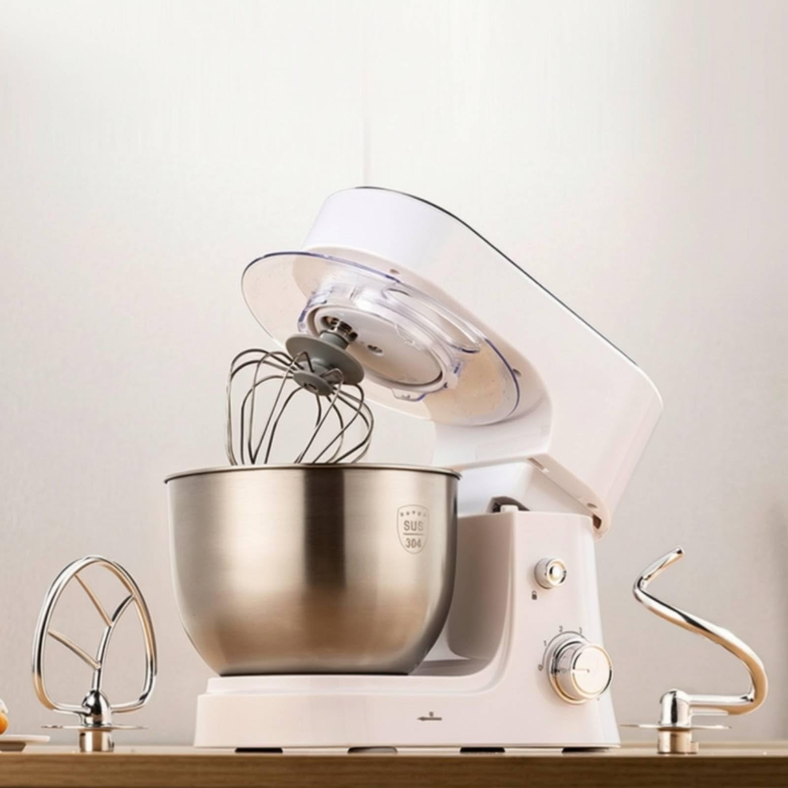 Impastatrice Planetario Robot da Cucina con Ciotola Regolabile Elettrodomestico per Pasticceri Amatoriali, Famiglie