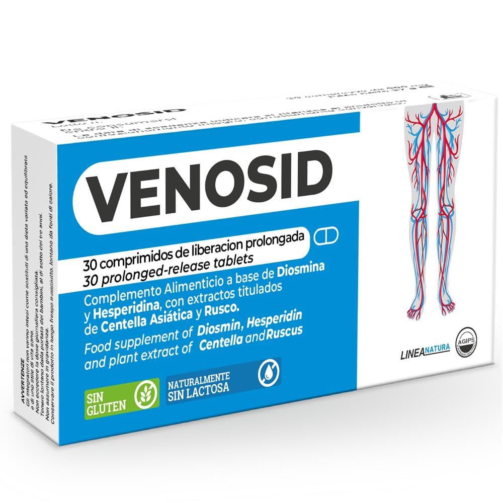 DIOSMINE y HESPERIDINA 400 mg Venosid Suplemento para la Microcirculación 30 Com