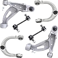 Vista 46 de Detroit Axle - Kit de suspensión delantera RWD para Chrysler 300 Dodge Challenger Charger Magnum, brazos de control superior con barras