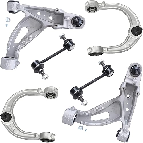 Miniatura 48 de Detroit Axle - Kit de brazos de control AWD para cargador Chrysler 300 Dodge Challenger Magnum, 2 brazos de control superiores delanteros con rótula