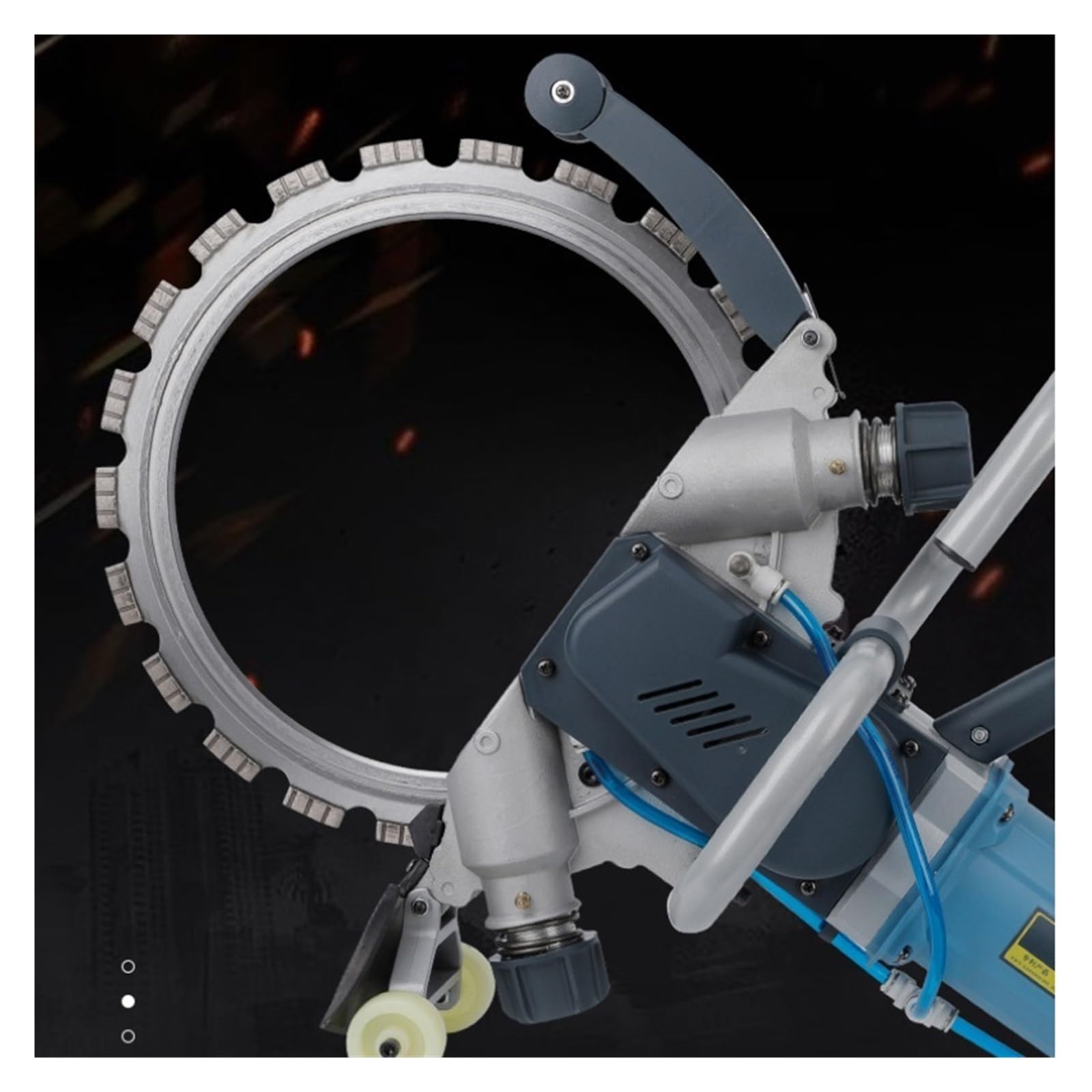 Scie À Anneau En Diamant For Béton, 8800W, Profondeur De Coupe 30 50cm, Électrique Portable Sans Balais Haute Fréquence For La Construction Un Groove Puissant(406MM)
