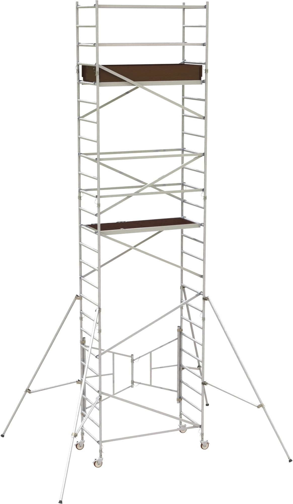 - METALTECH AL-Q0107 Scaffold,w/Guardrail,Easy-Set,Alum,24 ft