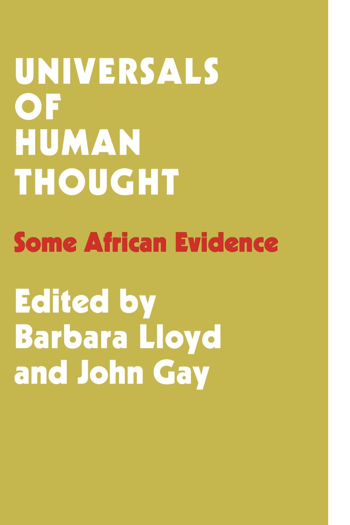 Universals of Human Thought: Some African Evidence