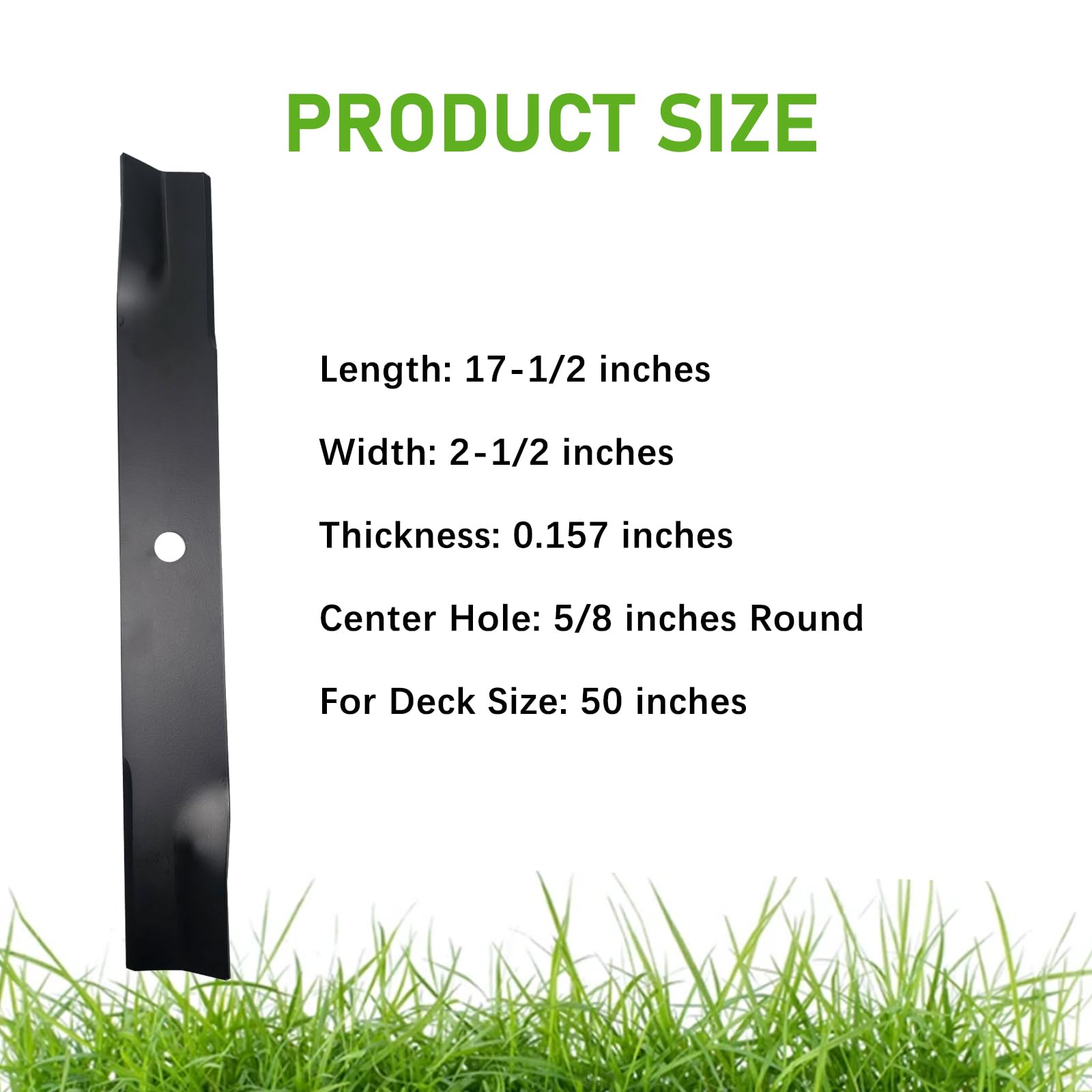 Cuchillas para cortacésped de 50 pulgadas compatibles con Toro Z5000 SS5060 TimeCutter Mulching Blade de repuesto para 115-5059-03, 112-9759-03
